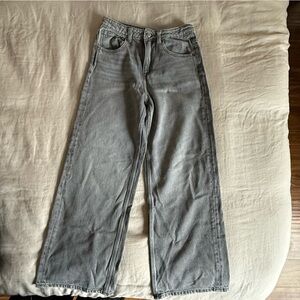 Zara Light Gray Denim Pants